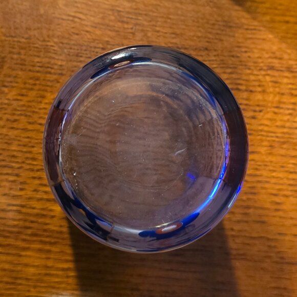 Decorative Glassware Set of 5 with Gold Metal Caddy – Lightly Used – Incomplete - Picture 15 of 15